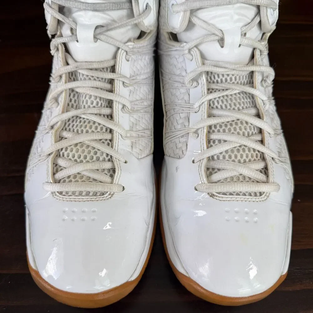Nike Hyperdunk Lux White Gold Gum 2016 818137-100 Men's Sneakers Size 11